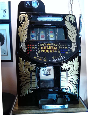 Mills Golden Nugget Antique Slot Machine